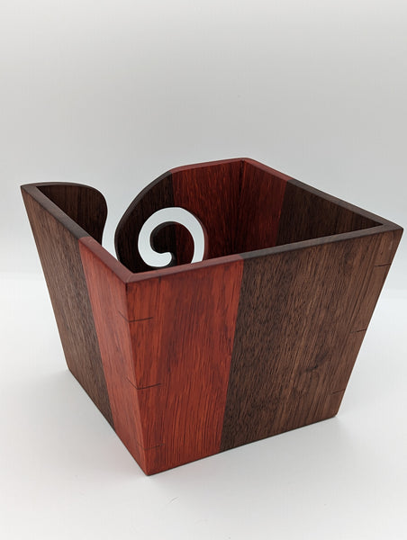 Tapered Yarn Bowl - Walnut & Padauk