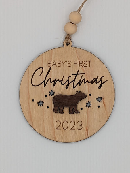 Baby's First Christmas - Personalized Christmas Ornament