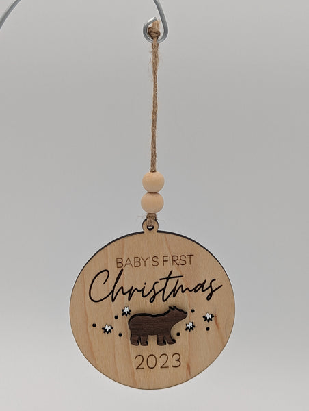 Baby's First Christmas - Personalized Christmas Ornament