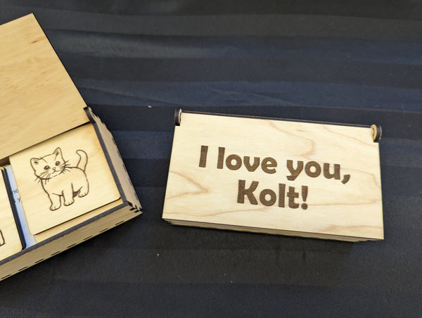 Personalized Box + Memory Game (16 pieces)