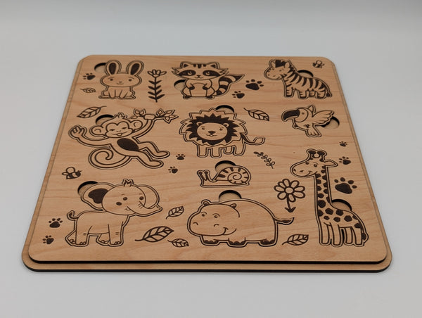 Wooden Puzzle - Zoo Animals