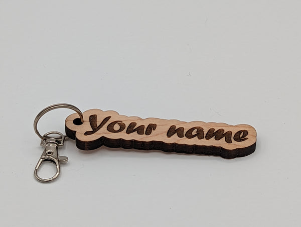 Personalized Keychain - Maple