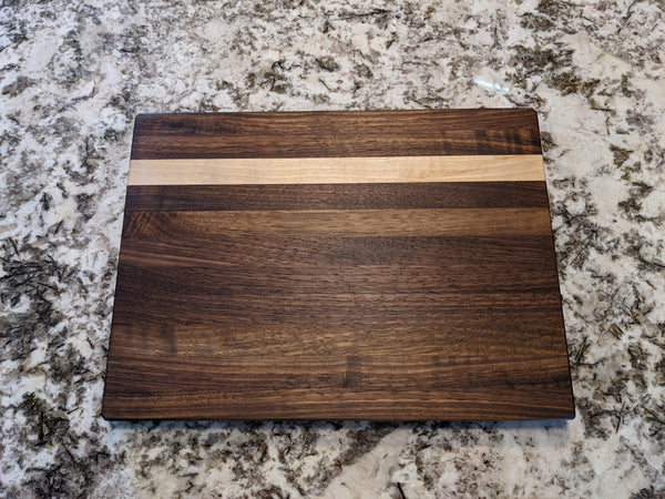 Cutting Board: Walnut w/ Maple accent