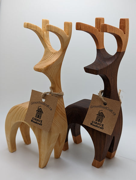 Wooden Reindeer (7" tall)
