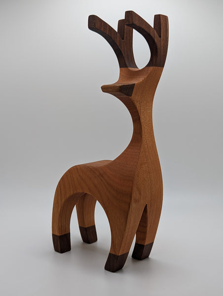 Wooden Reindeer (7" tall)