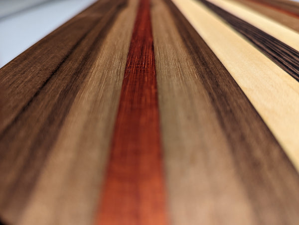 Walnut, Maple, Padauk & Wenge Board