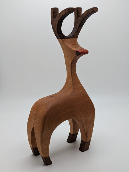 Wooden Reindeer (7" tall)