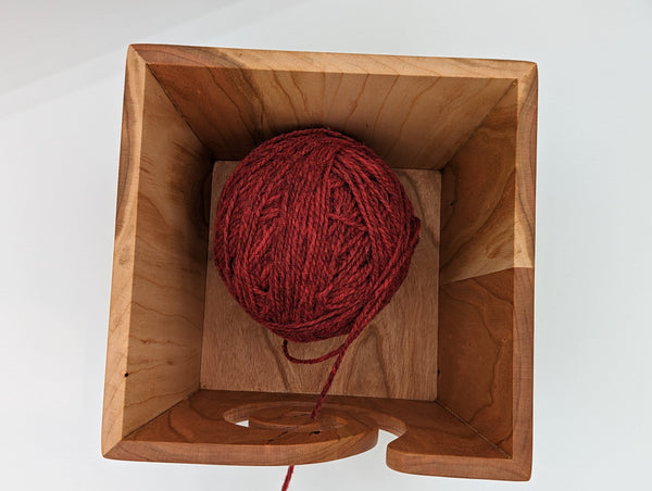 Tapered Yarn Bowl - Cherry