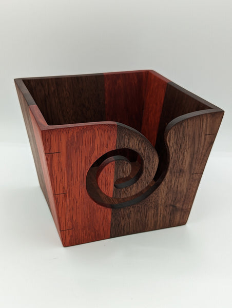 Tapered Yarn Bowl - Walnut & Padauk