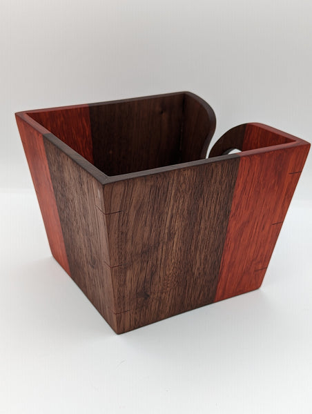 Tapered Yarn Bowl - Walnut & Padauk