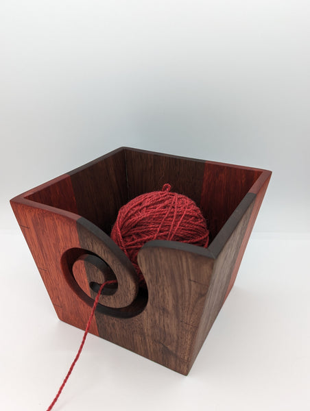 Tapered Yarn Bowl - Walnut & Padauk