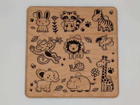 Wooden Puzzle - Zoo Animals