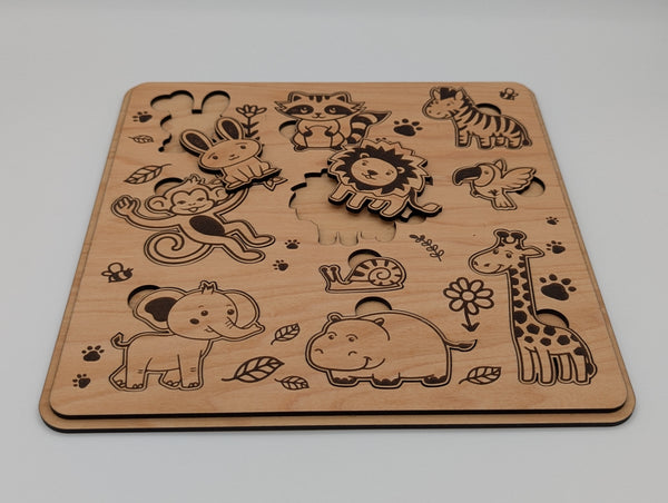 Wooden Puzzle - Zoo Animals