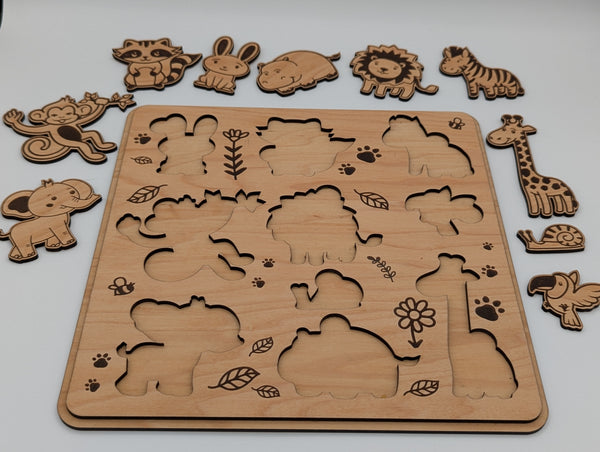 Wooden Puzzle - Zoo Animals