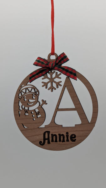 Personalized - Initial with Name Ornament