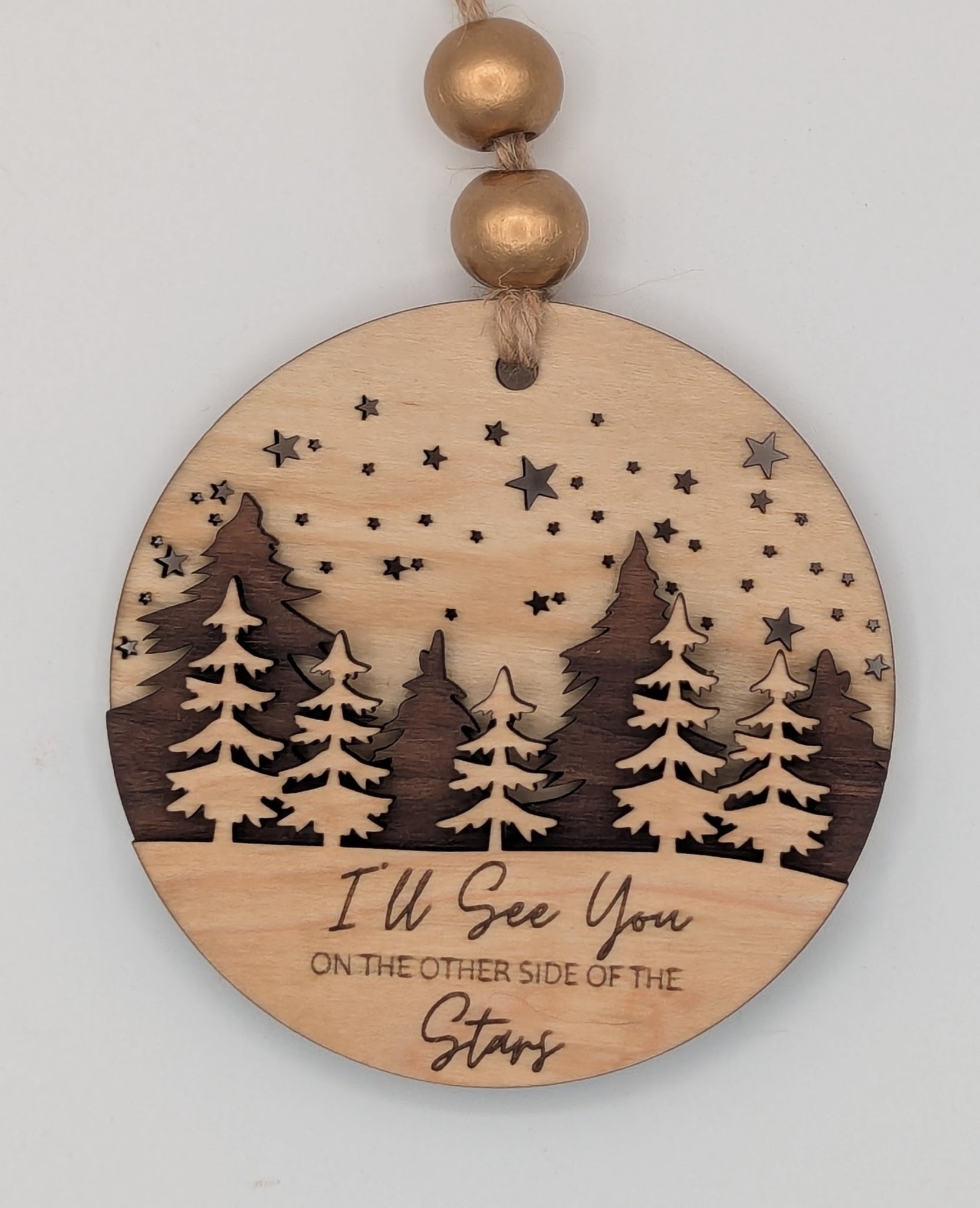 Memorial Ornament (3-Layer Maple & Walnut)