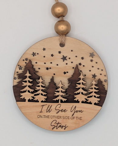 Memorial Ornament (3-Layer Maple & Walnut)