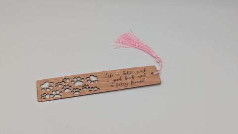 Bookmark - Life is better... furry friend