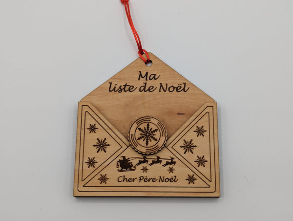 "My Christmas List"/"Ma liste de Noel" Ornament