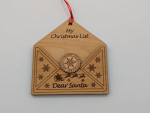 "My Christmas List"/"Ma liste de Noel" Ornament