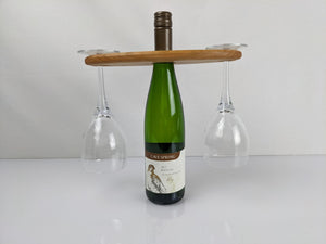 Two Glass Wine Butler - Cherry