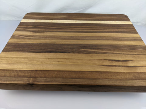 Extra-Large Cutting board - Walnut w/Maple accent